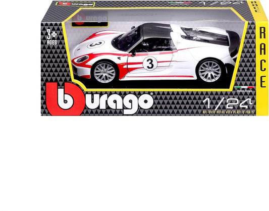 Bburago Porsche 918 alb, 1:24 / 6