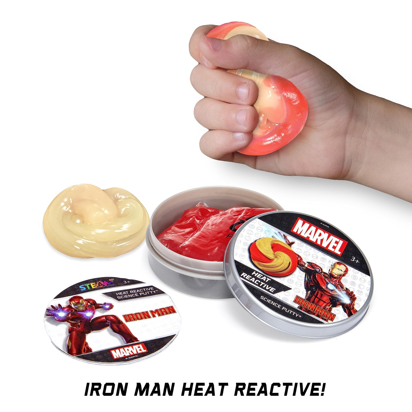 Plastilina inteligenta Marvel Hero Science Putty - set 4 cutii