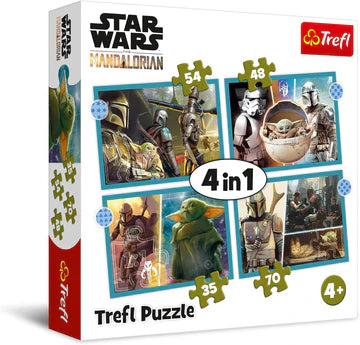 Puzzle 4 in 1 - Mandalorianul (Baby Yoda) / 8