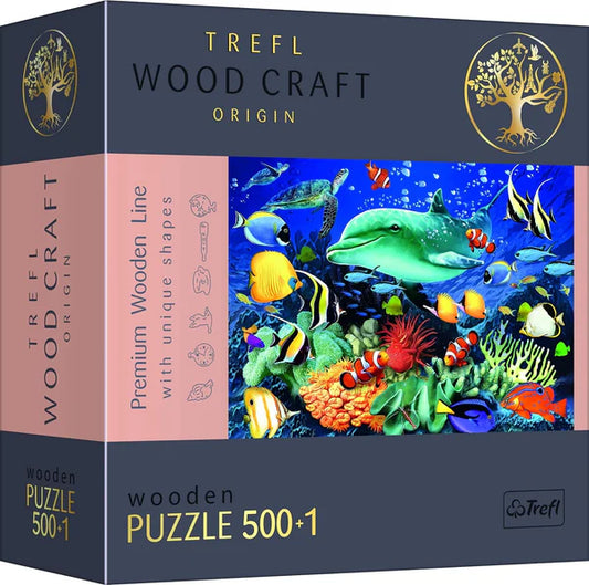 Puzzle lemn 500+1 piese - Viata din adancuri / 6