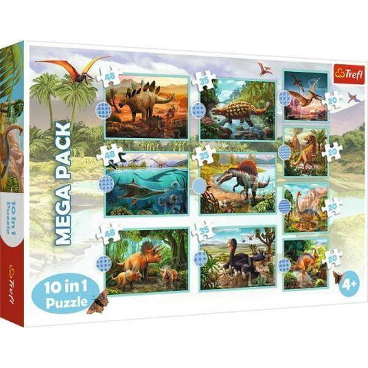 Puzzle 10 in 1 (20-35-48) - Intalnirea cu dinozaurii