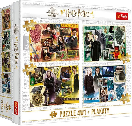 Puzzle 4 in 1 (300-500-1000-1500) - Harry Potter