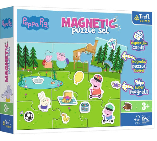 Puzzle Magnetic 9 piese - Peppa Pig