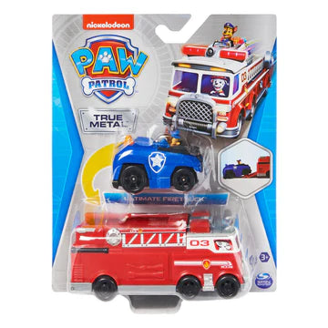 Paw Patrol Camion de pompieri cu figurina metalica