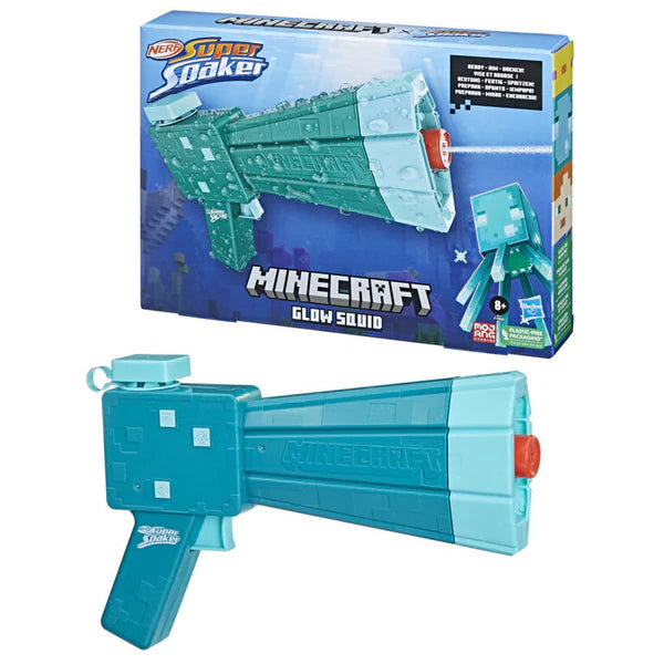 Nerf Lansator Minecraft Glow Squid Super Soaker / 6