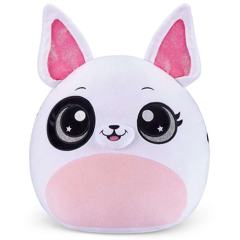 Plus antistres Coco Squishies 30 cm - Bongo (urechi roz+alb)