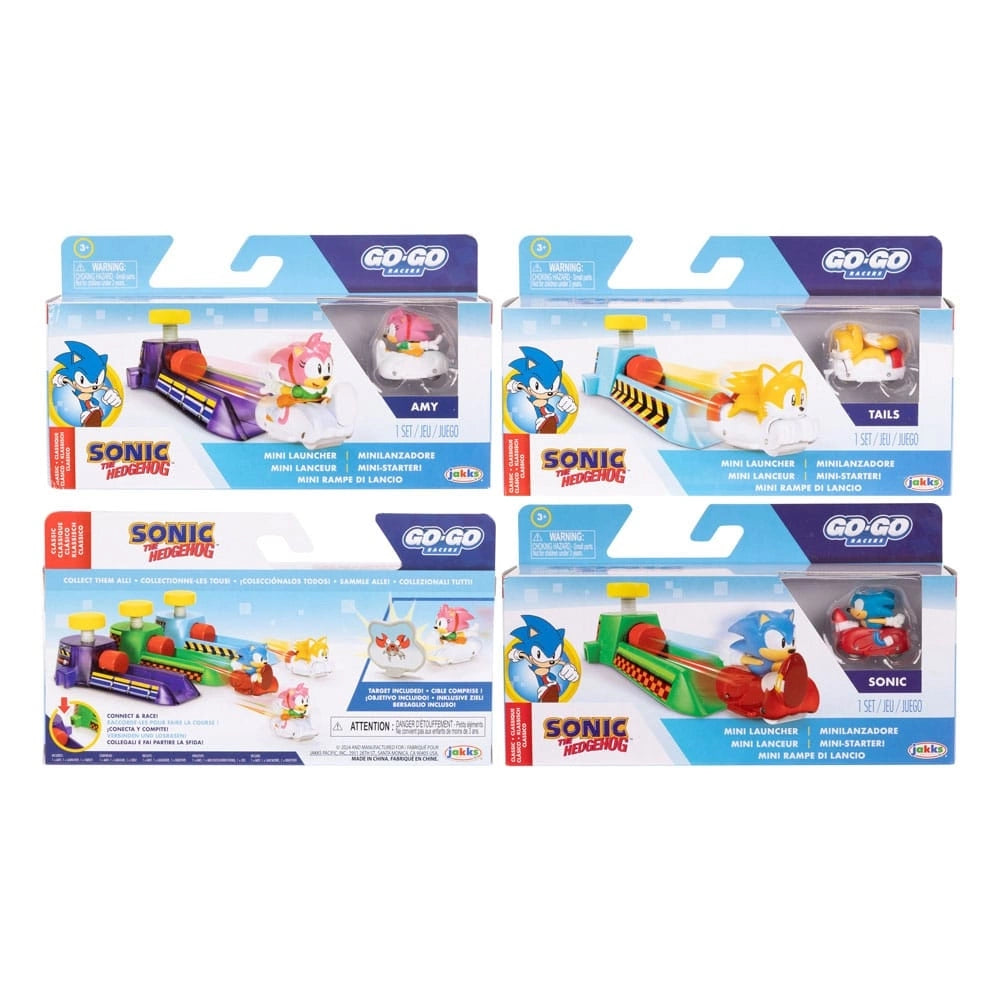 Sonic Go-Go Racers - Mini Lansatoare, 2 piese, asst. / 4