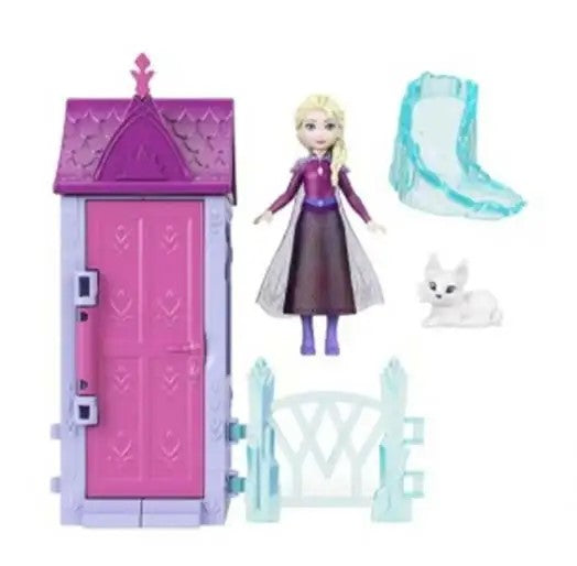 Set surpriza Frozen Arendelle cu mini papusa, 5 piese - mov