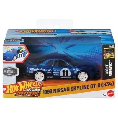 Hot Wheels Pull-back Speeders - 1999 Nissan Skyline GT-R