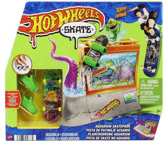 Hot Wheels Skate Finger Set - Aquarium Skatepark