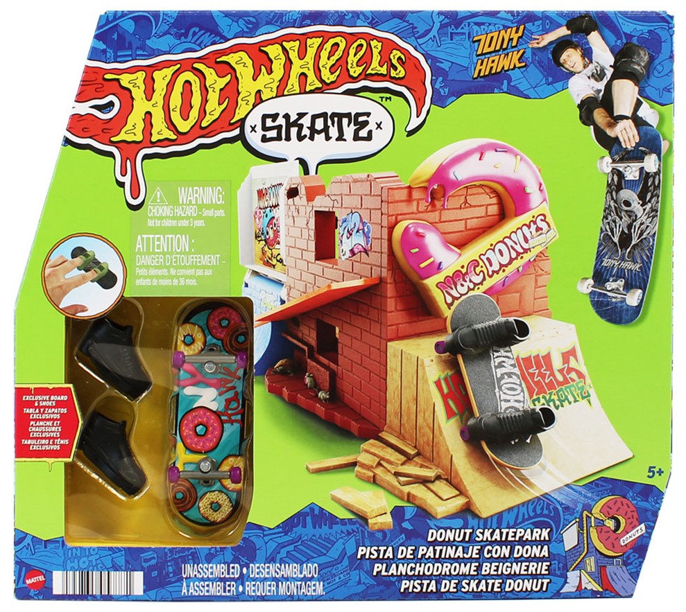 Hot Wheels Skate Finger Set - Donut Skatepark