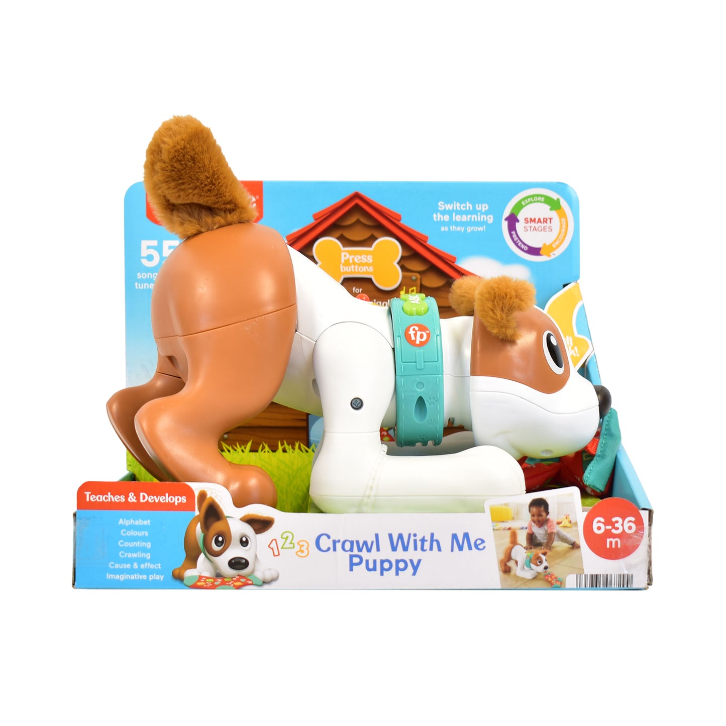 Crawl With Me Puppy - Catelus interactiv/educativ (in engleza)