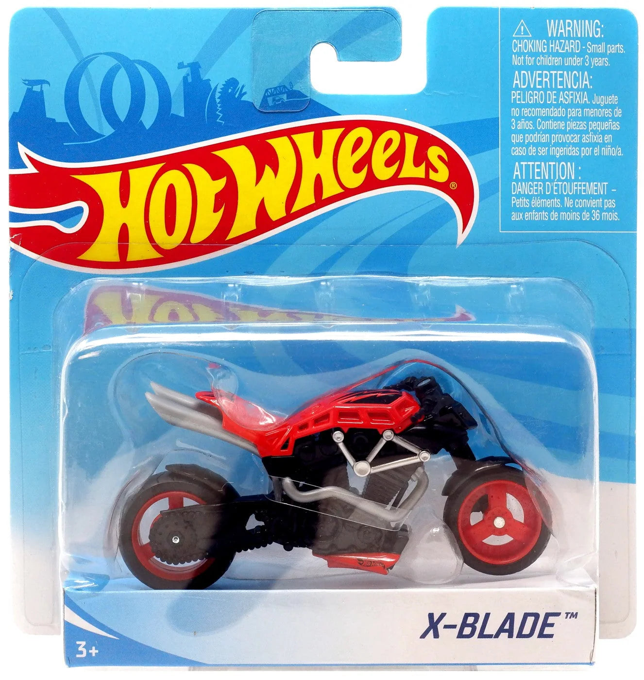 Hot Wheels Motocicleta 1:18 Street Power - X-Blade (rosu)