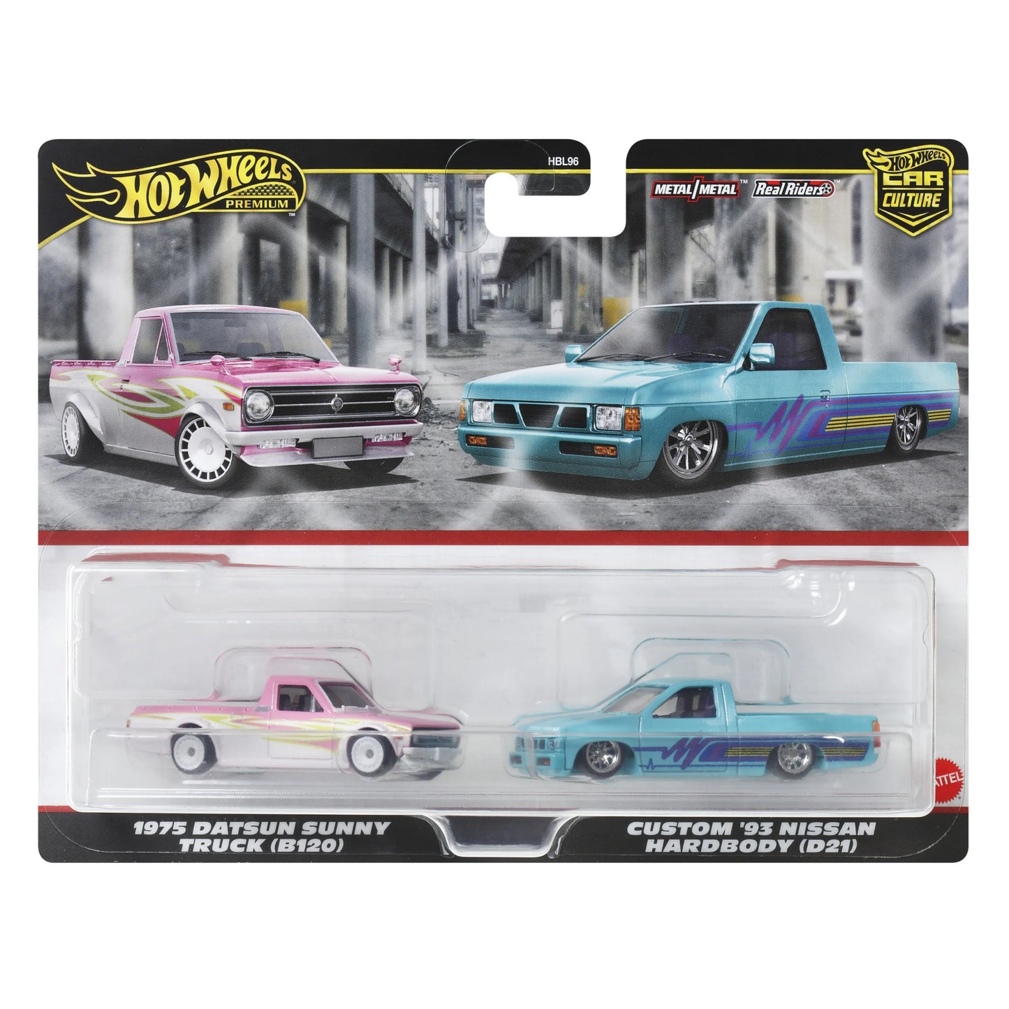 Set Hot Wheels Premium - '75 Datsun Sunny & Custom '93 Nissan HardBody