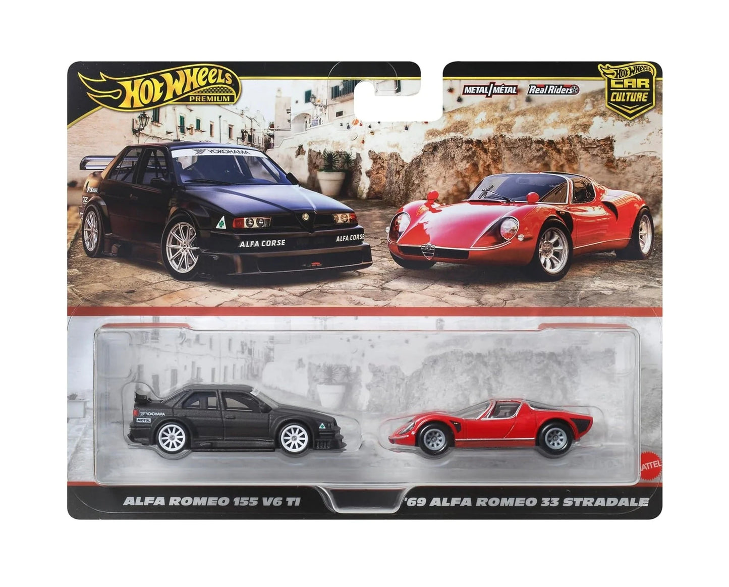 Set Hot Wheels Alfa Romeo 155 & 69 Alfa Romeo Stradale, 1:64