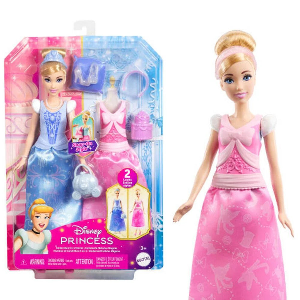 Papusa Disney Princess cu 2 tinute, 30 cm - Cenusareasa / 1