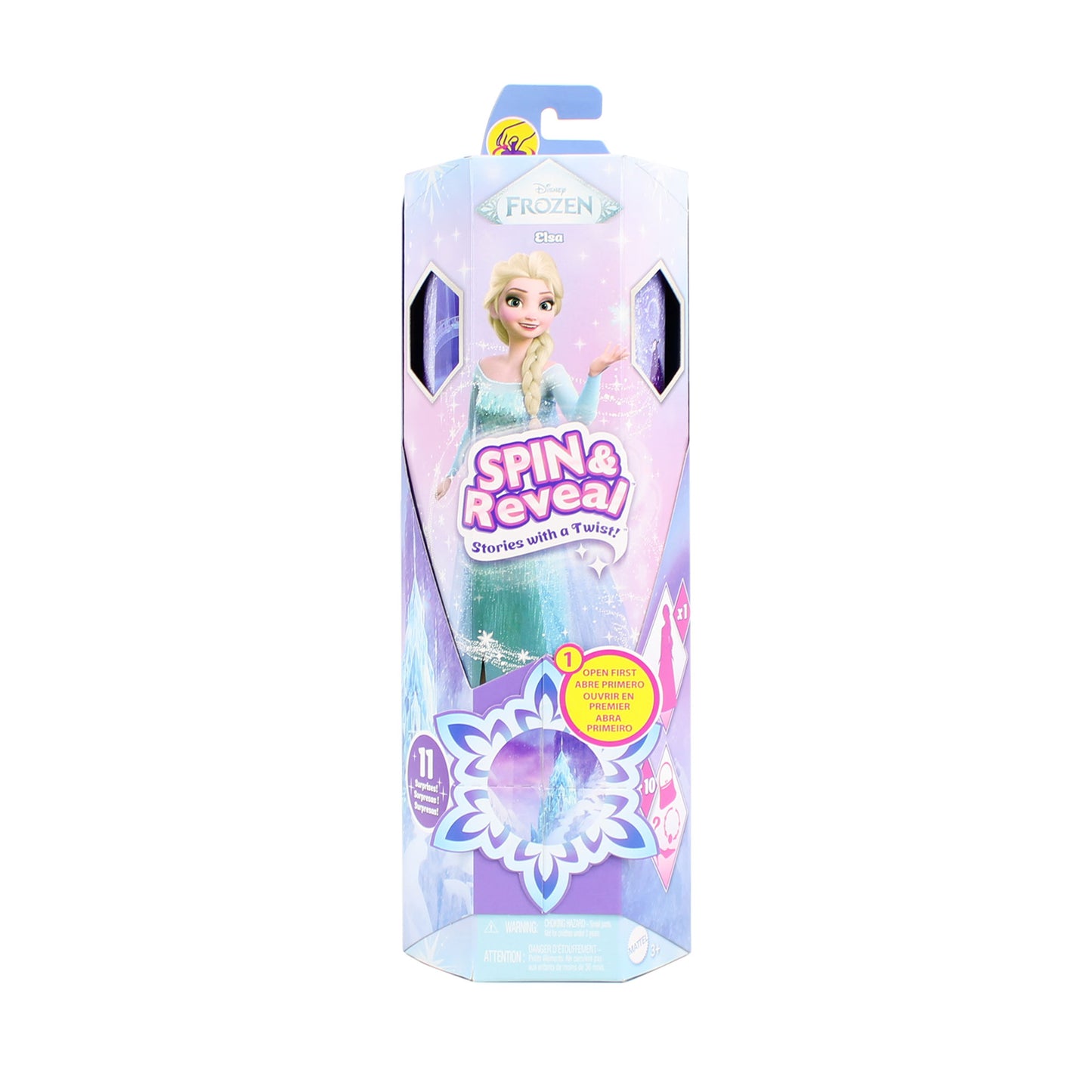 Disney Frozen - Spin & Reveal Elsa - Papusa cu 11 surprize