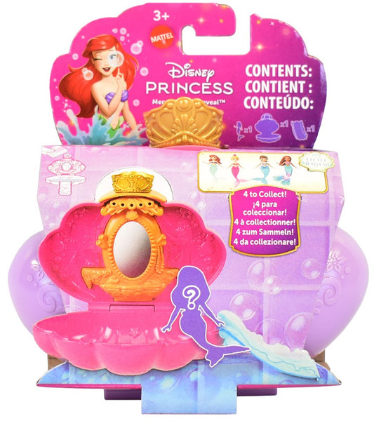 Papusa Surpriza Printesa Disney Sirena in Cutie Perla Mov Deschis