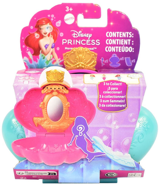 Papusa Surpriza Printesa Disney Sirena in Cutie Perla Turcoaz