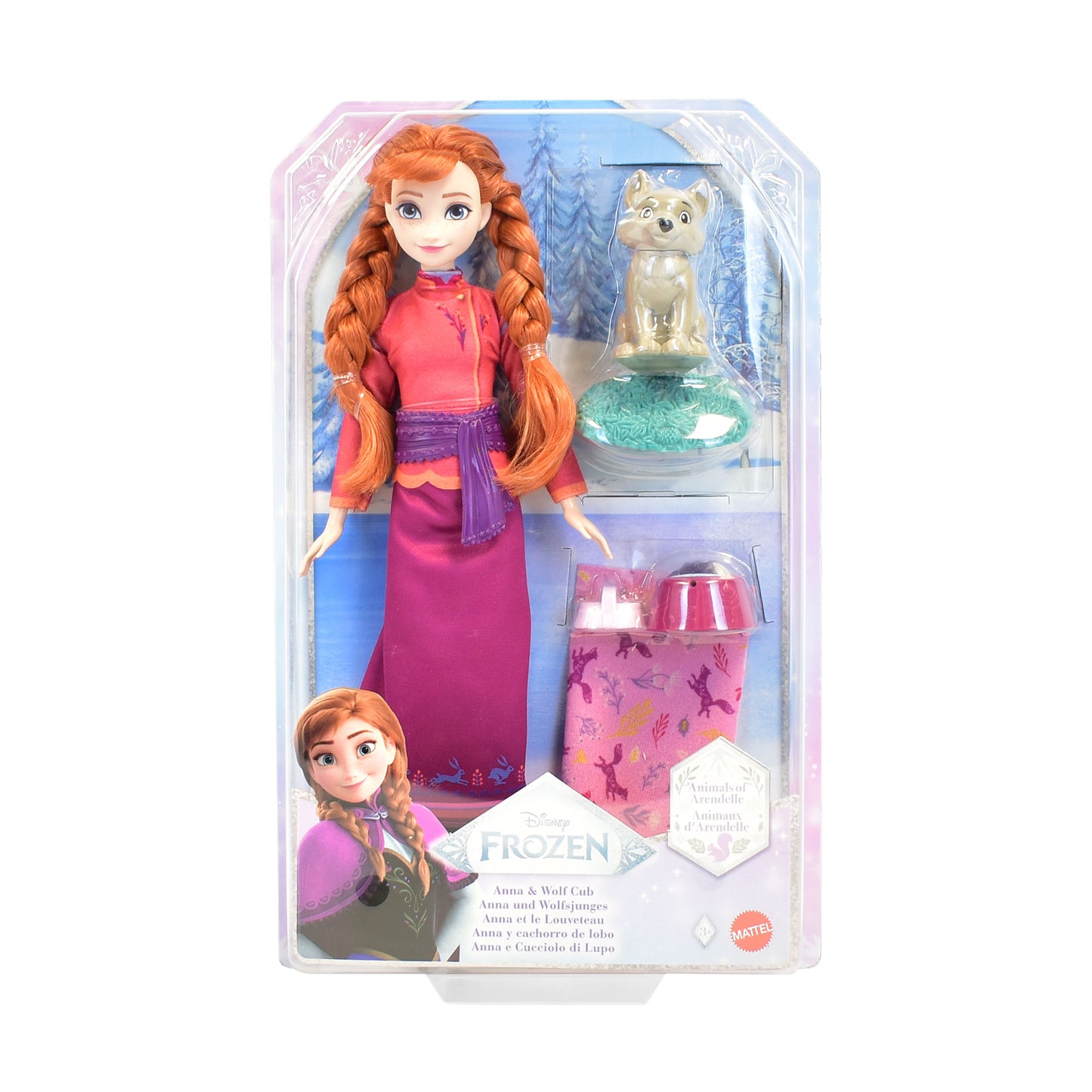 Disney Frozen - Papusa Anna & Wolf Cub / 4