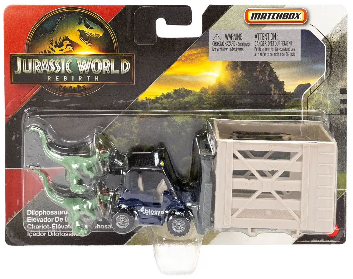 Matchbox Jurassic World Dino Transporters - Dilophosaurus Lifter