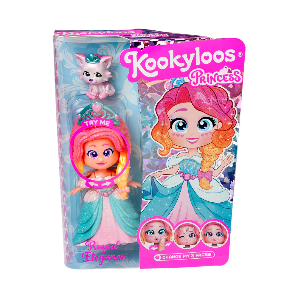 Papusa Kookyloos Princess + animalut - Royal Elegance