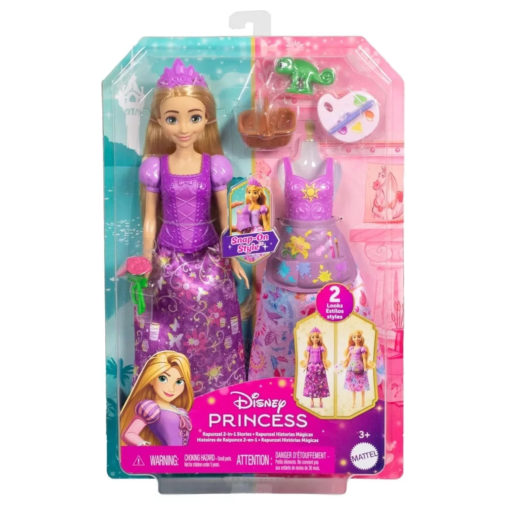 Papusa Disney Princess cu 2 tinute, 30 cm - Rapunzel / 2