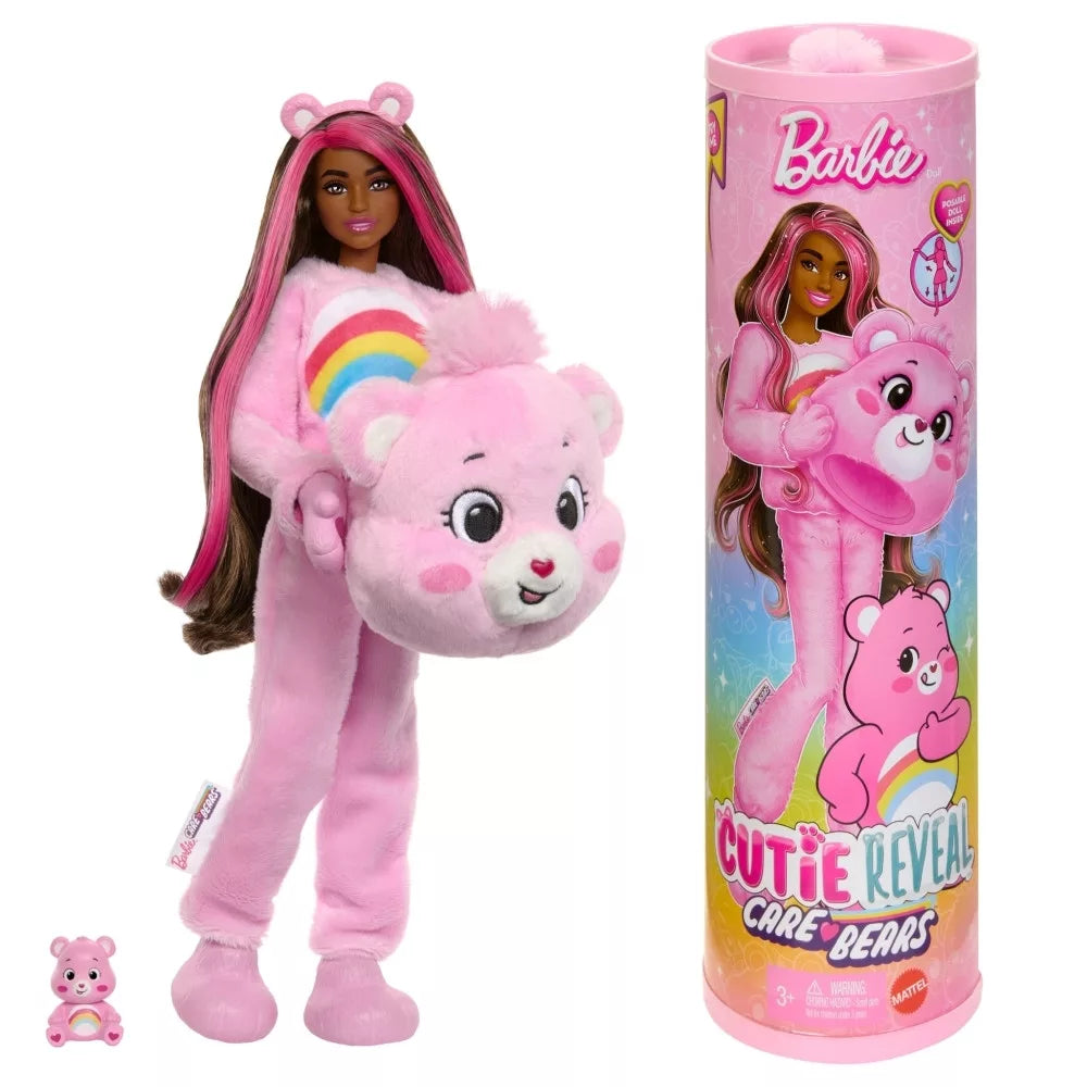 Papusa Barbie Cutie Reveal Care Bears, roz / 1