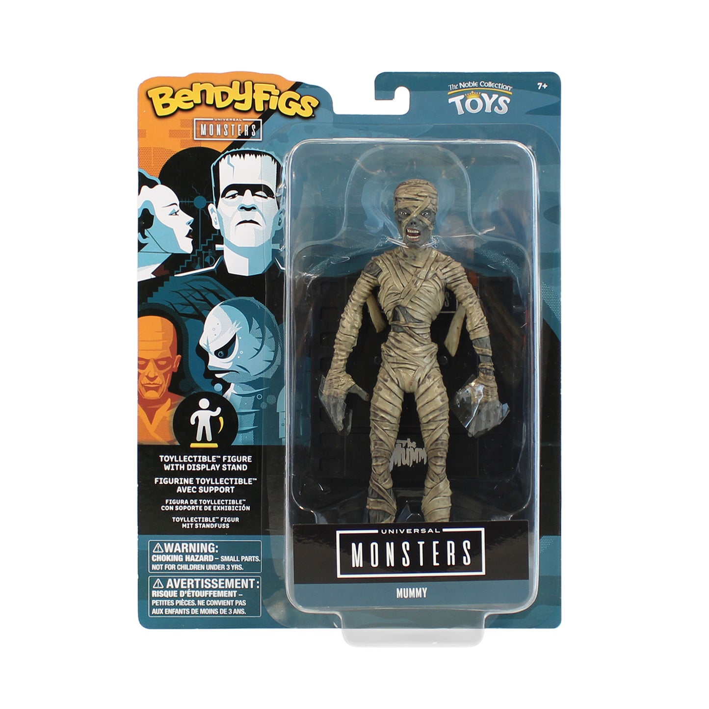 Figurina de colectie Bendyfigs Monsters - Mummy 19 cm