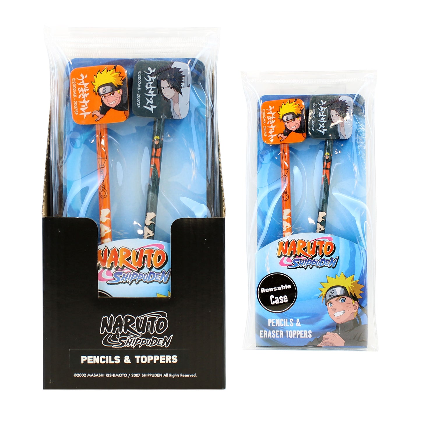 Set 2 creioane cu radiera Naruto 8/CDU