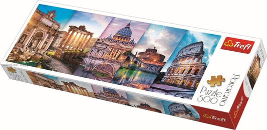 Puzzle 500 piese Panorama - Calatorind in Italia (colaj) / 16