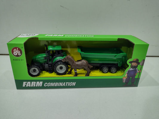 Tractor cu remorca pentru animale + 1 animal - asortat / 120