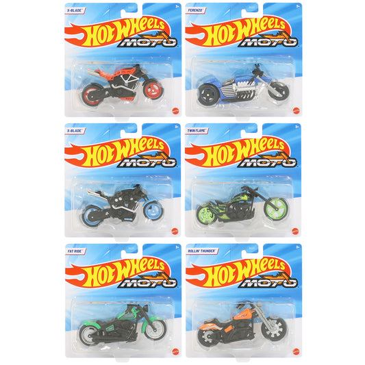 Hot Wheels - Motocicleta 1:18 Street Power - asortat