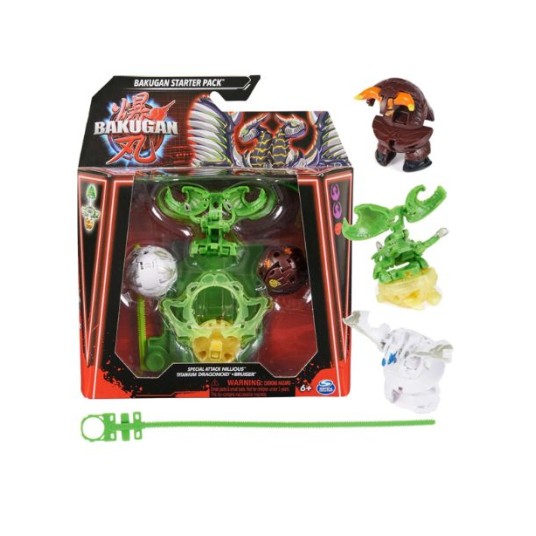 Set Bakugan Starter Pack - Nillious/Titanium Dragonoid/Bruiser