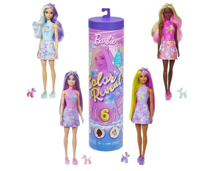 Barbie Papusa surpriza Color Reveal - Balloon Animals