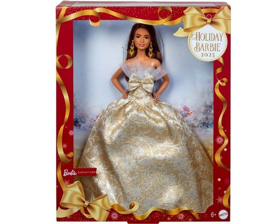 Papusa Barbie Holiday 2025, bruneta / 3