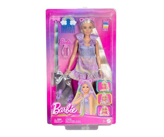 Papusa Barbie Fun & Fancy - cu par blond, extra lung / 6