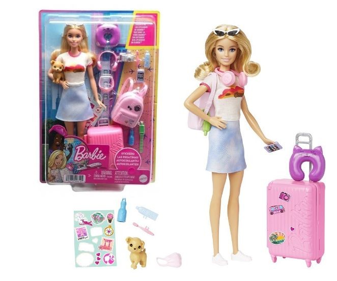 Barbie Dreamhouse: Papusa Barbie calatoare cu accesorii