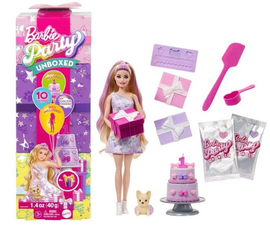 Barbie Papusa Unboxed Party - Glam Red Original