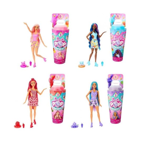 Papusa Barbie Pop Reveal  Fruit Series, asst. / 4