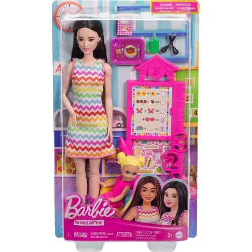Set 2 Papusi Babie Profesoara bruneta cu accesorii / 1