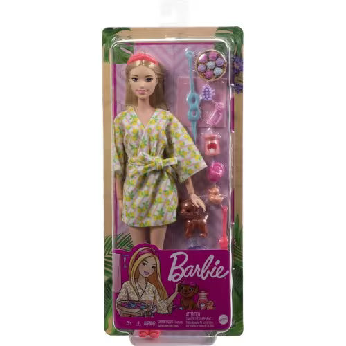 Papusa Barbie cu catelus - o zi la spa