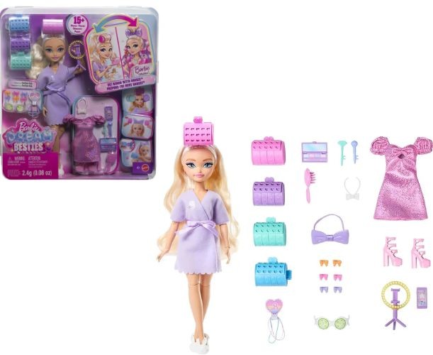 Set cu papusa Barbie Malibu Dream Besties - Get Ready with Me / 4