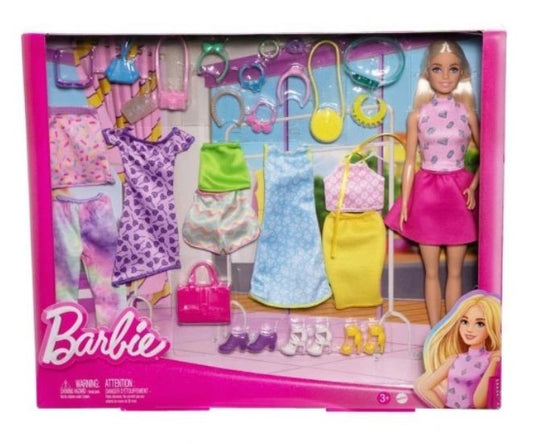 Set papusa Barbie cu accesorii si haine de lux, incaltaminte si genti / 4