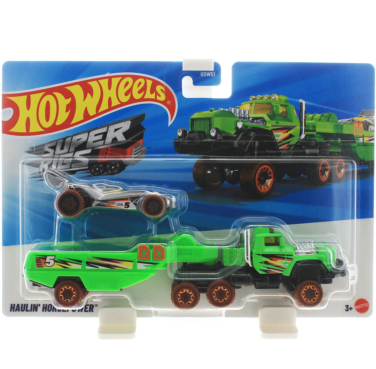 Camion transportor cu masina de curse - Haulin' Horsepower