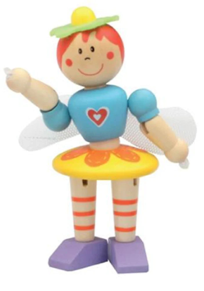 Wood Flexy Fairy - Zana flexibila din lemn - 12 cm / 12