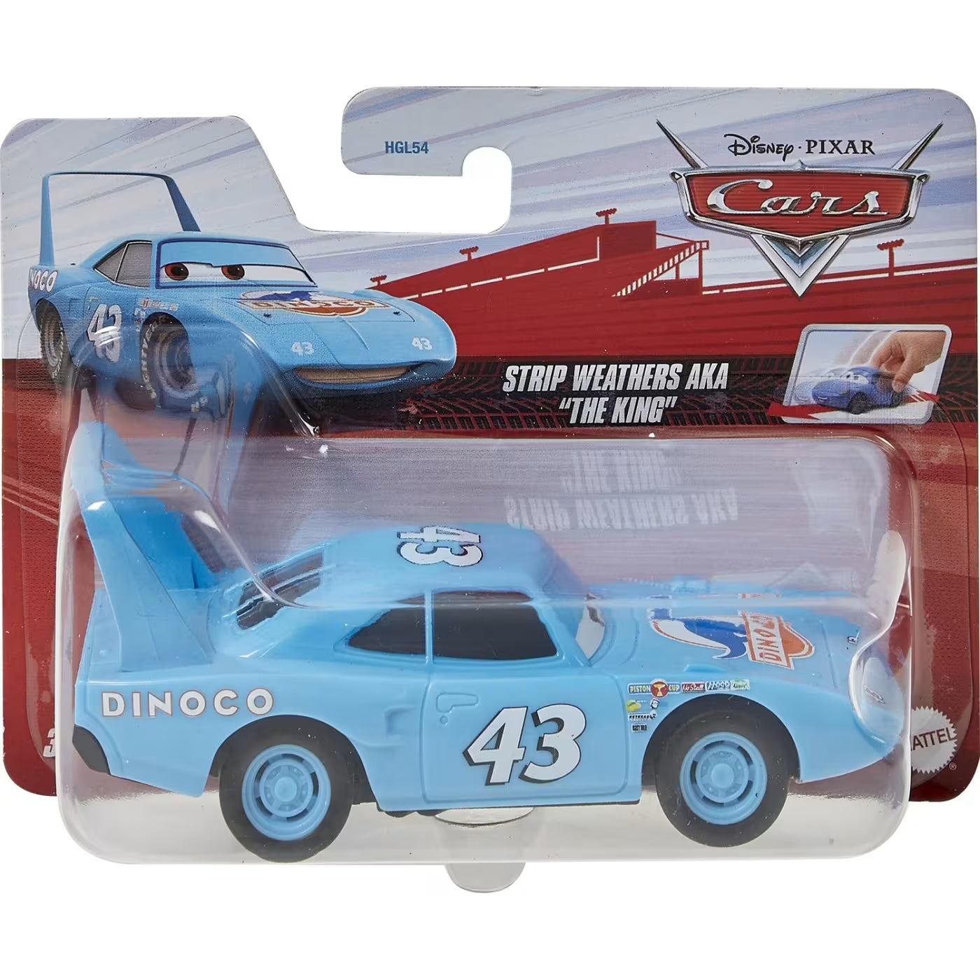 Cars Masinuta Cu Sistem Pullback Dinoco Scara 1:43