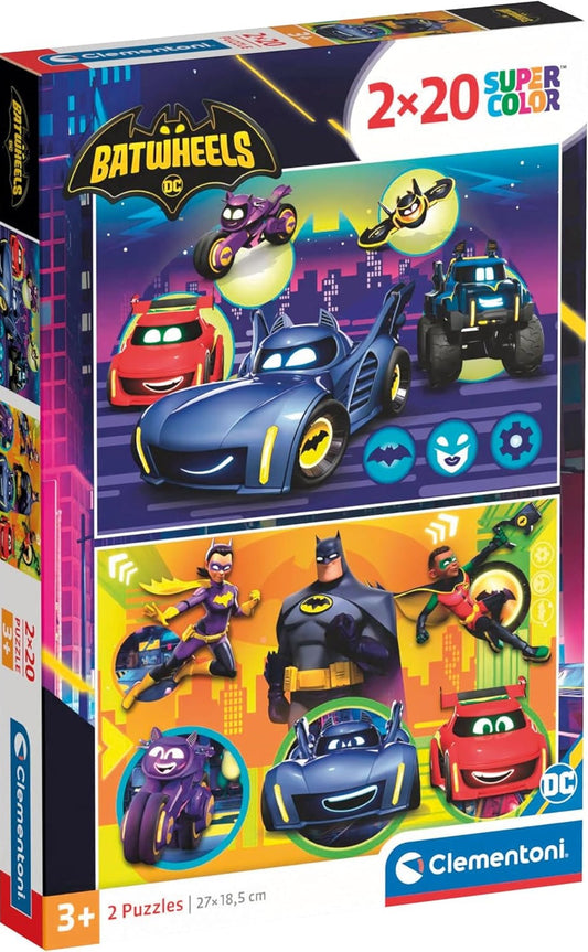 Puzzle 2x20 Piese - Batwheels
