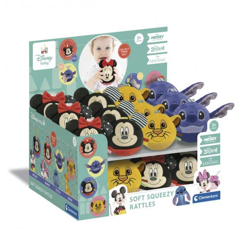 Soft Squeezy Rattles - Disney - Plus Moale, Diferite Modele / 24