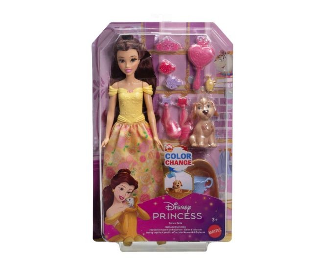 Disney Princess Papusa Belle cu catel color change si accesorii / 4